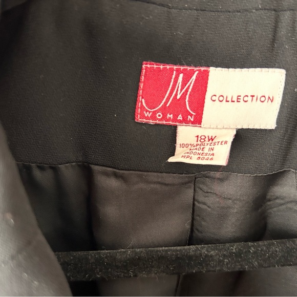 JM Collection Classic Black Jacket - Picture 2 of 4